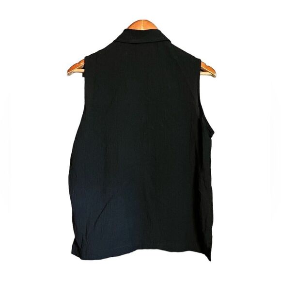 NWT! Jones New York black button up tank top - Picture 11 of 11